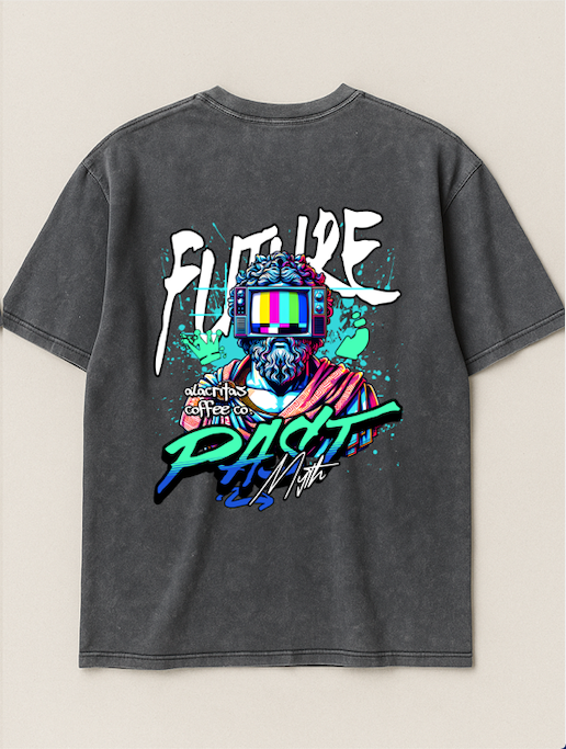 "Future & Past Myth" Oversized & Stone Washed T-shirt [Solstice Edition]