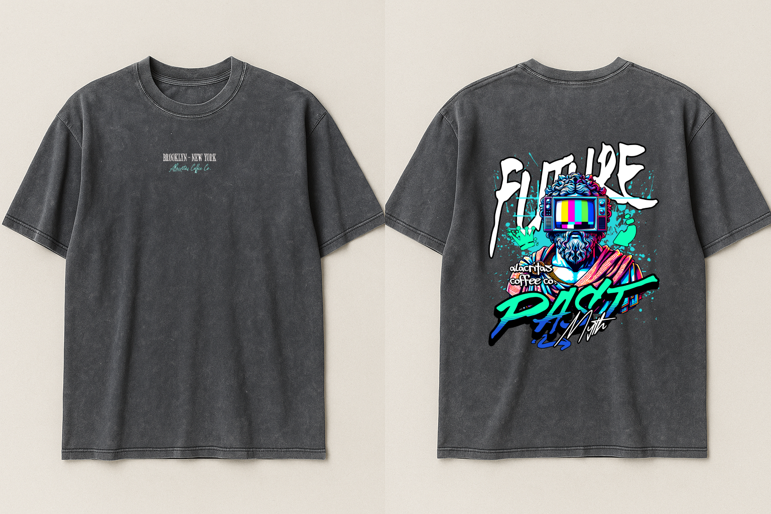 "Future & Past Myth" Oversized & Stone Washed T-shirt [Solstice Edition]